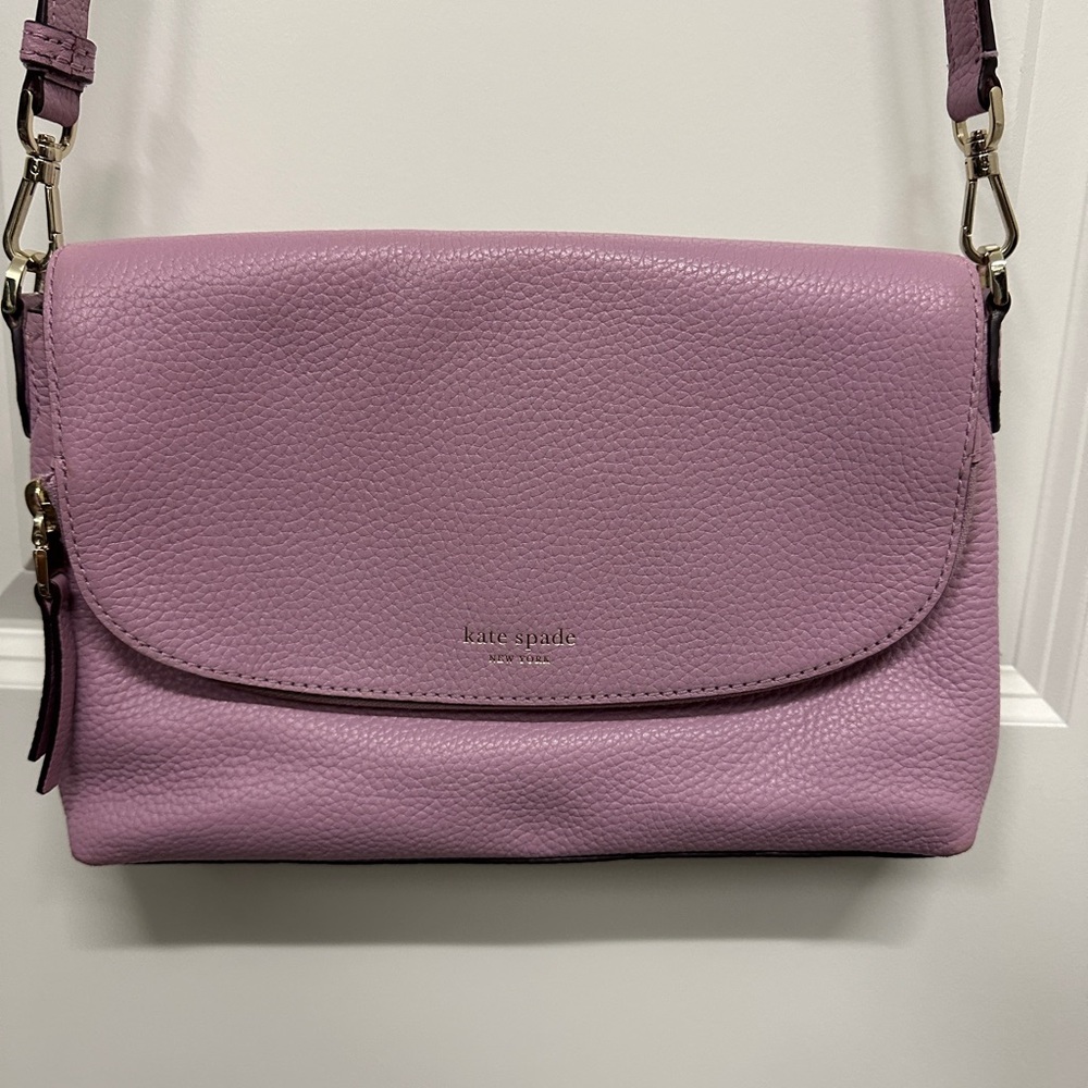Kate Spade Lilac Crossbody Bag Sleek Design